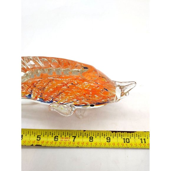 Art Glass Fish Porpoise Dolphin Sculpture Paperweight - Picture 6 of 6